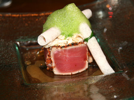Tuna appetizer at Talavera Four Seasons Troon North Arizona.