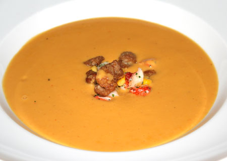 Soup at Talavera Four Seasons Troon North Arizona.