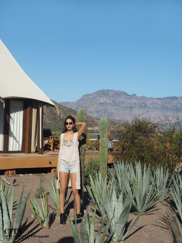 City style and living magazine style fashion blogger loreto mexico loreto desert villas palmar bohemian tent