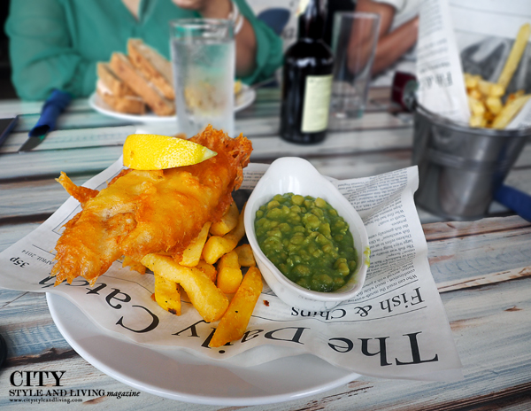 Fish and Chips at The Old Boathouse Cafe Plymouth