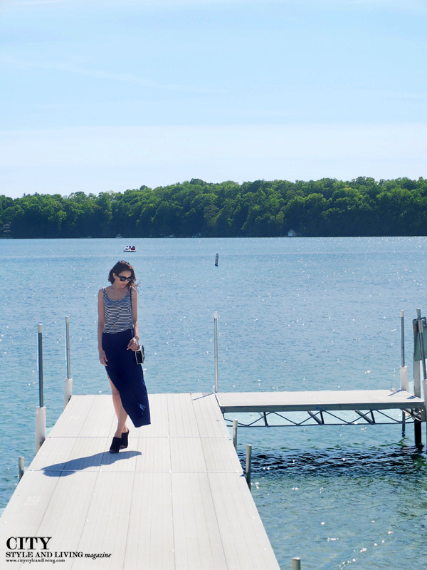 Elkhart lake wisconsin Style and fashion Blogger docks the osthoff
