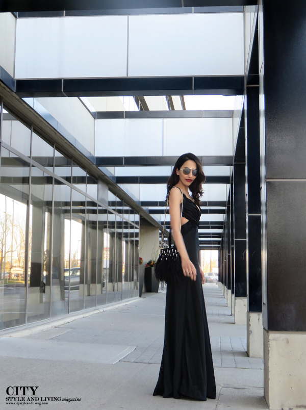 City style and living magazine style fashion blogger Calgary new years eve black tie walking
