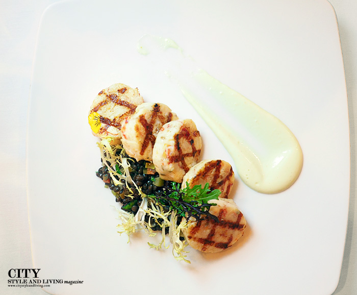 Farmhouse Inn Lobster Sausage Dinner