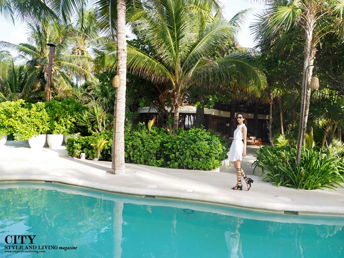 City style and living magazine style fashion blogger cancun viceroy Riviera maya Viceroy Pool