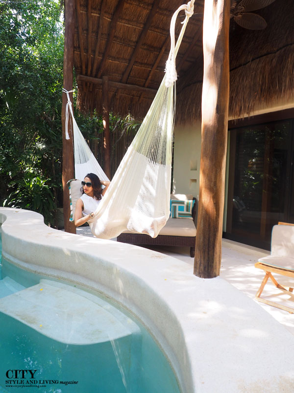City style and living magazine style fashion blogger cancun viceroy Riviera maya Viceroy Villa pool 