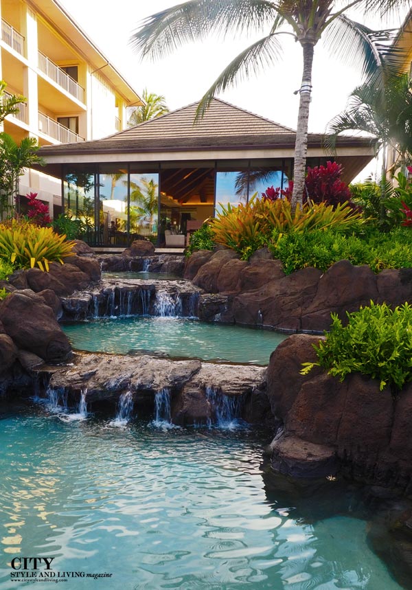 city style and living magazine water feature Koloa Landing Reception
