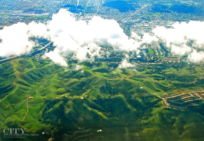 of City Style and Living Magazine california aerial