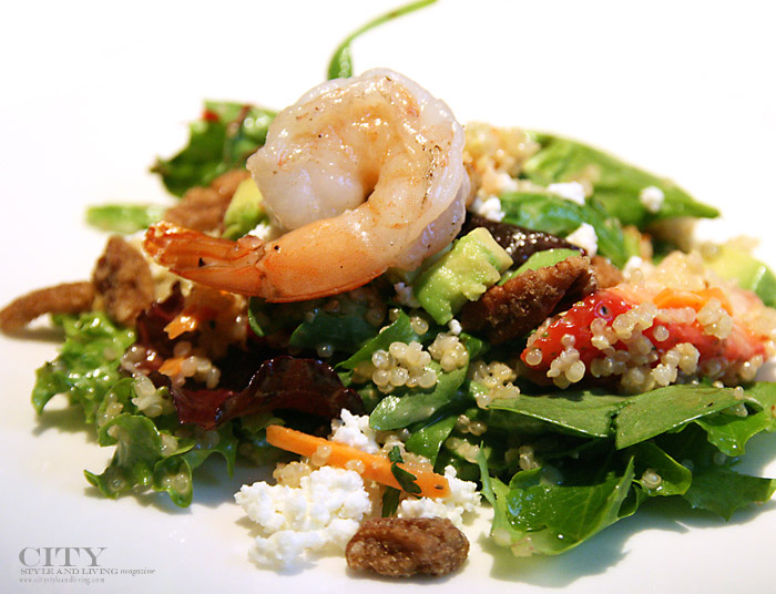 city style and living seafood salad
