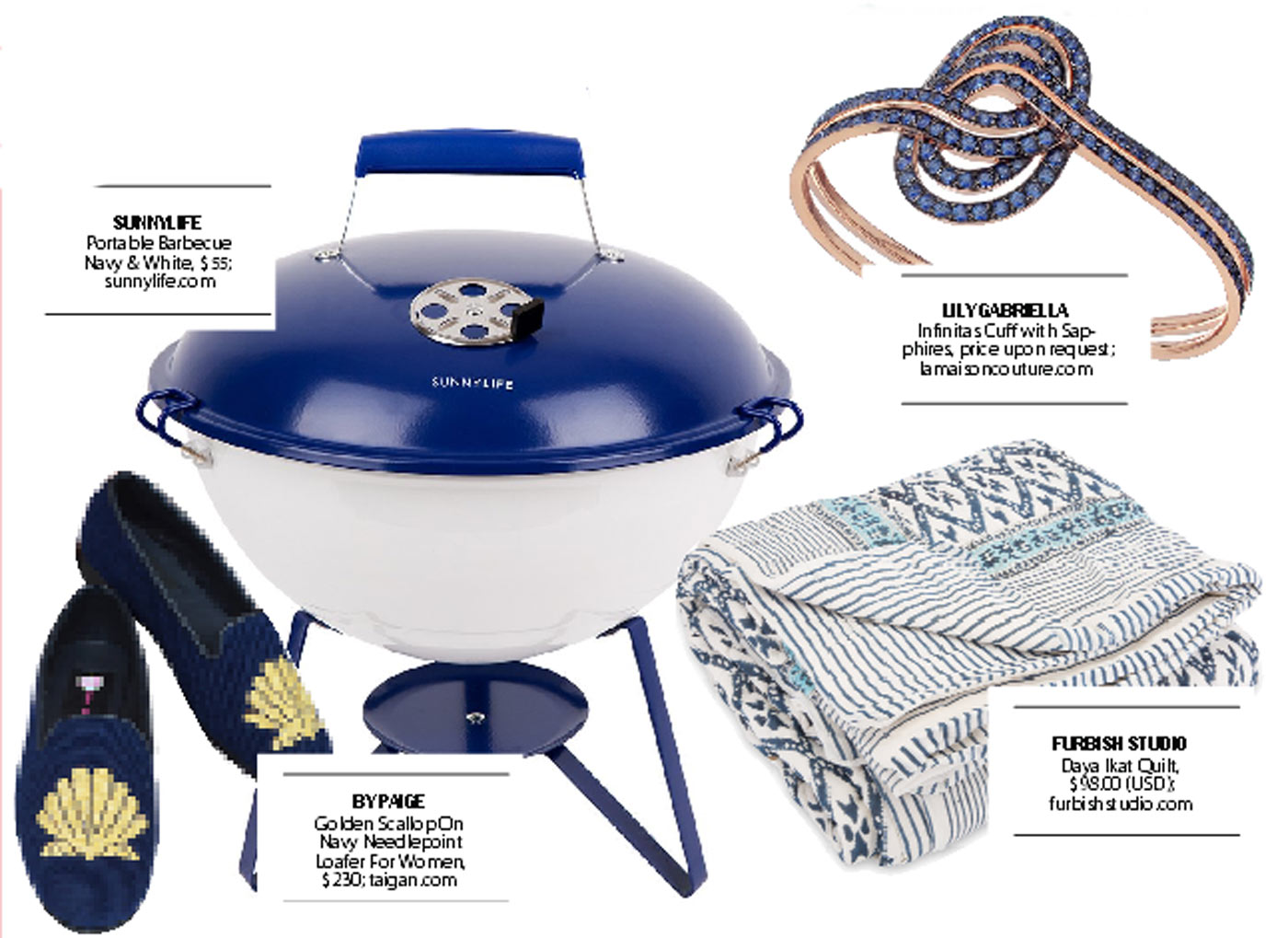 city style and living magazine gift guide blue