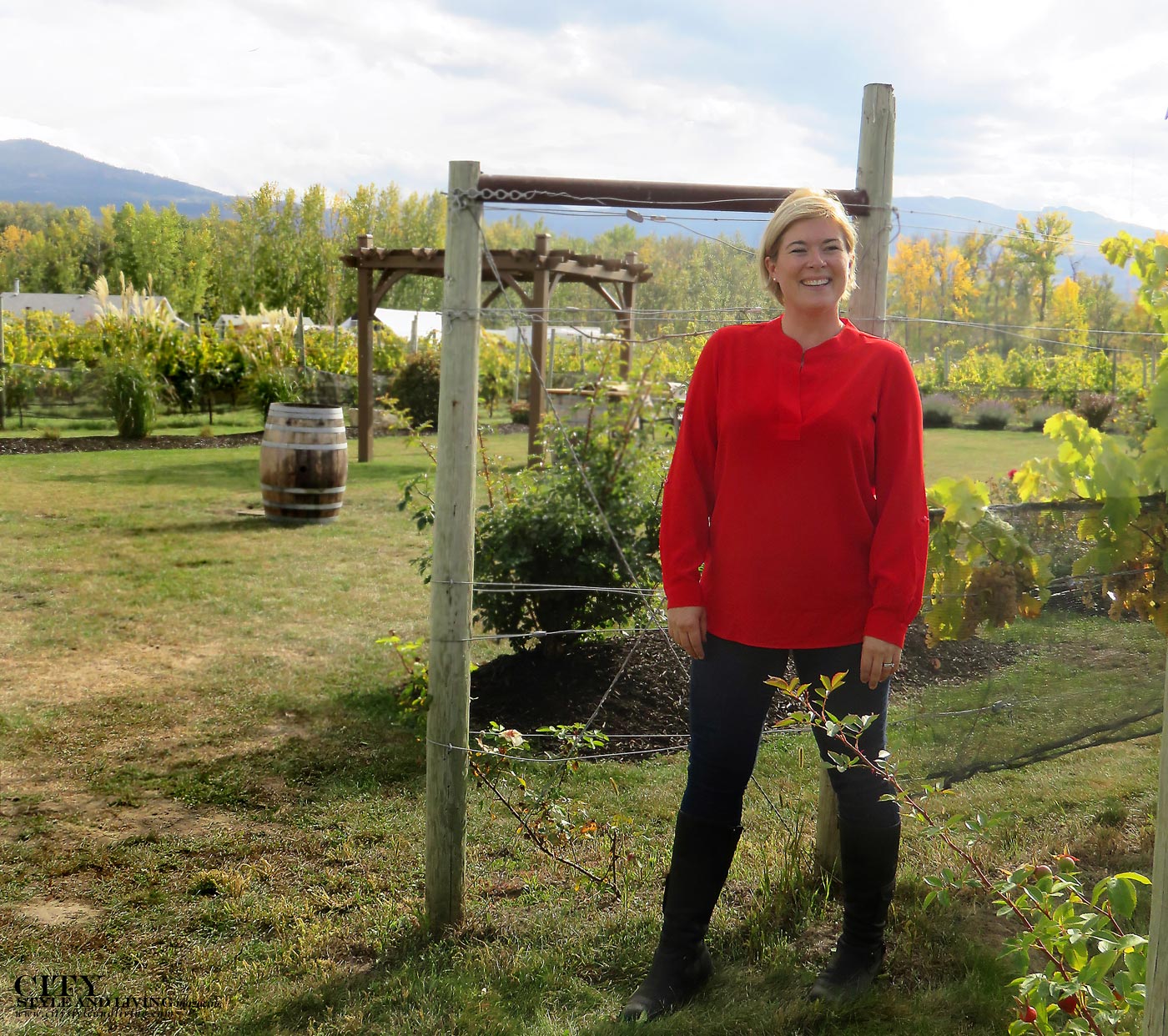 Ann Sperling of Sperling Vineryards in City Style and Living Magazine.