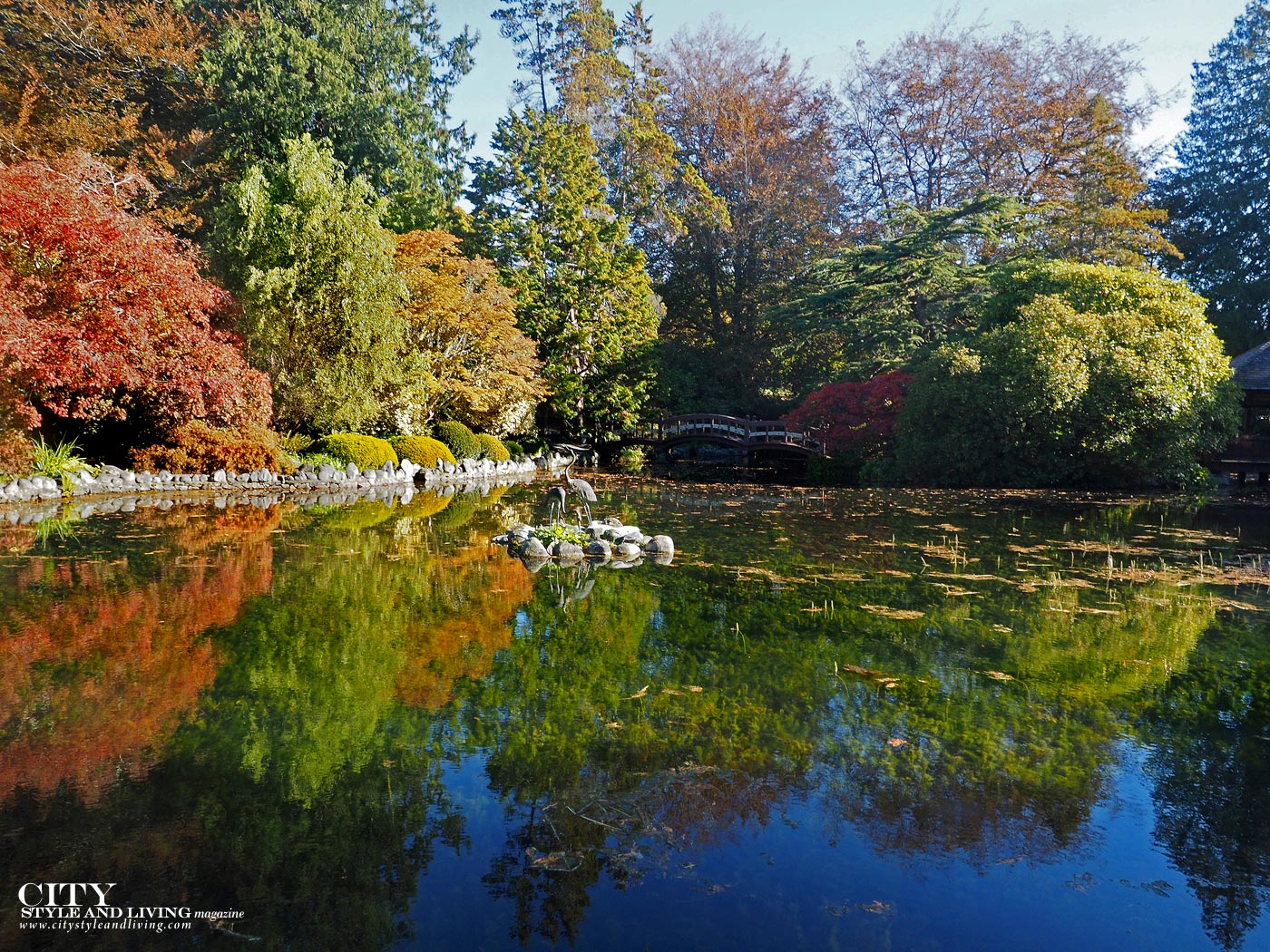 City Style and Living Magazine at Hatley Castle Parks and gardens in victoria Japanese gardens
