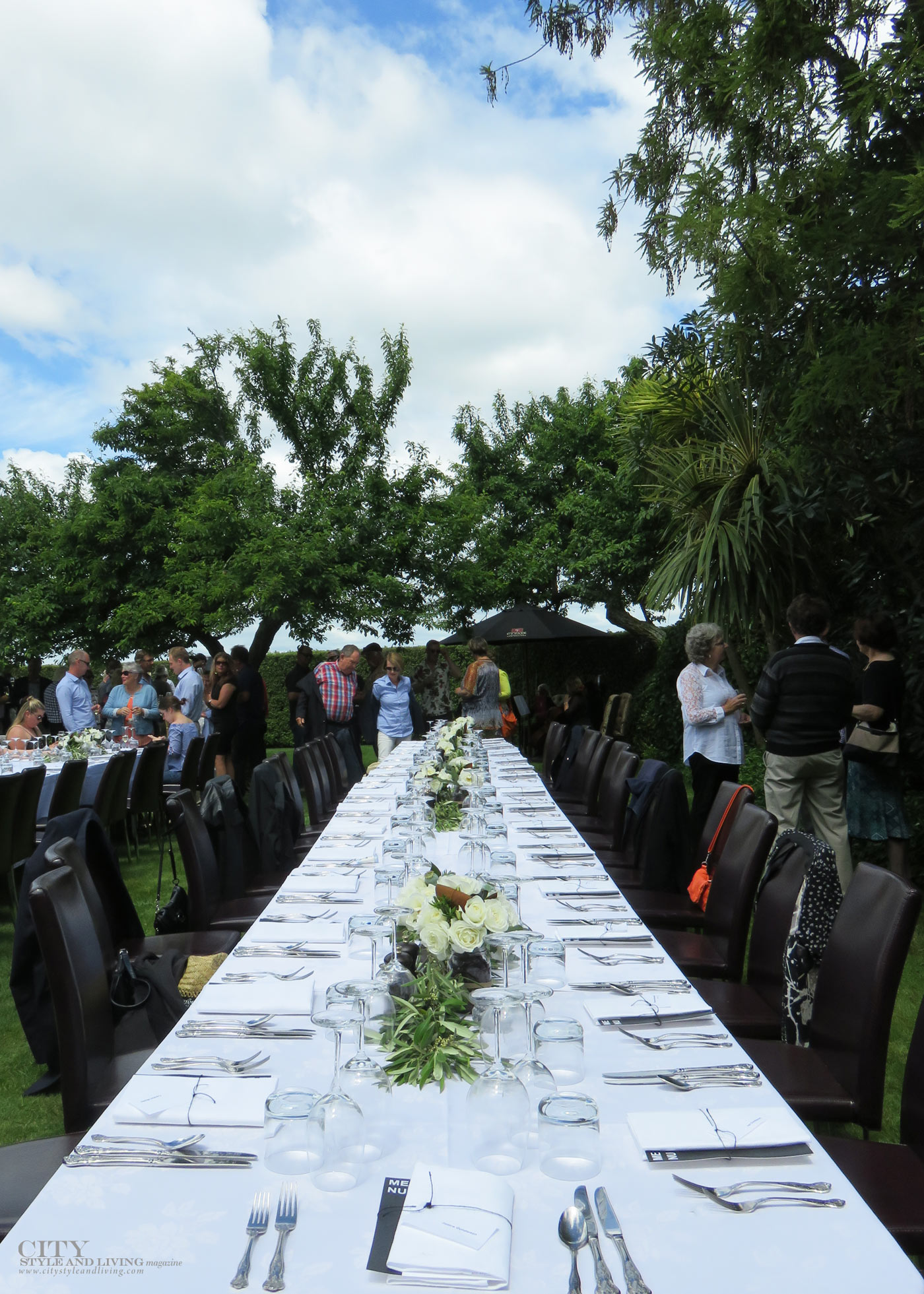 City Style and Living Magazine Food and Wine Classic Napier New Zealand table setting