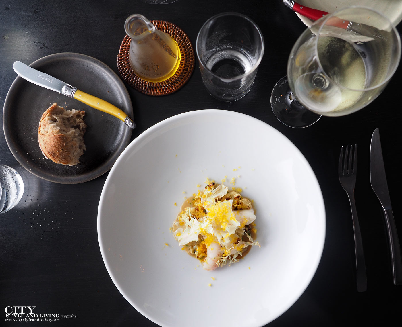 City Style and Living Magazine merediths degustation menu lobster