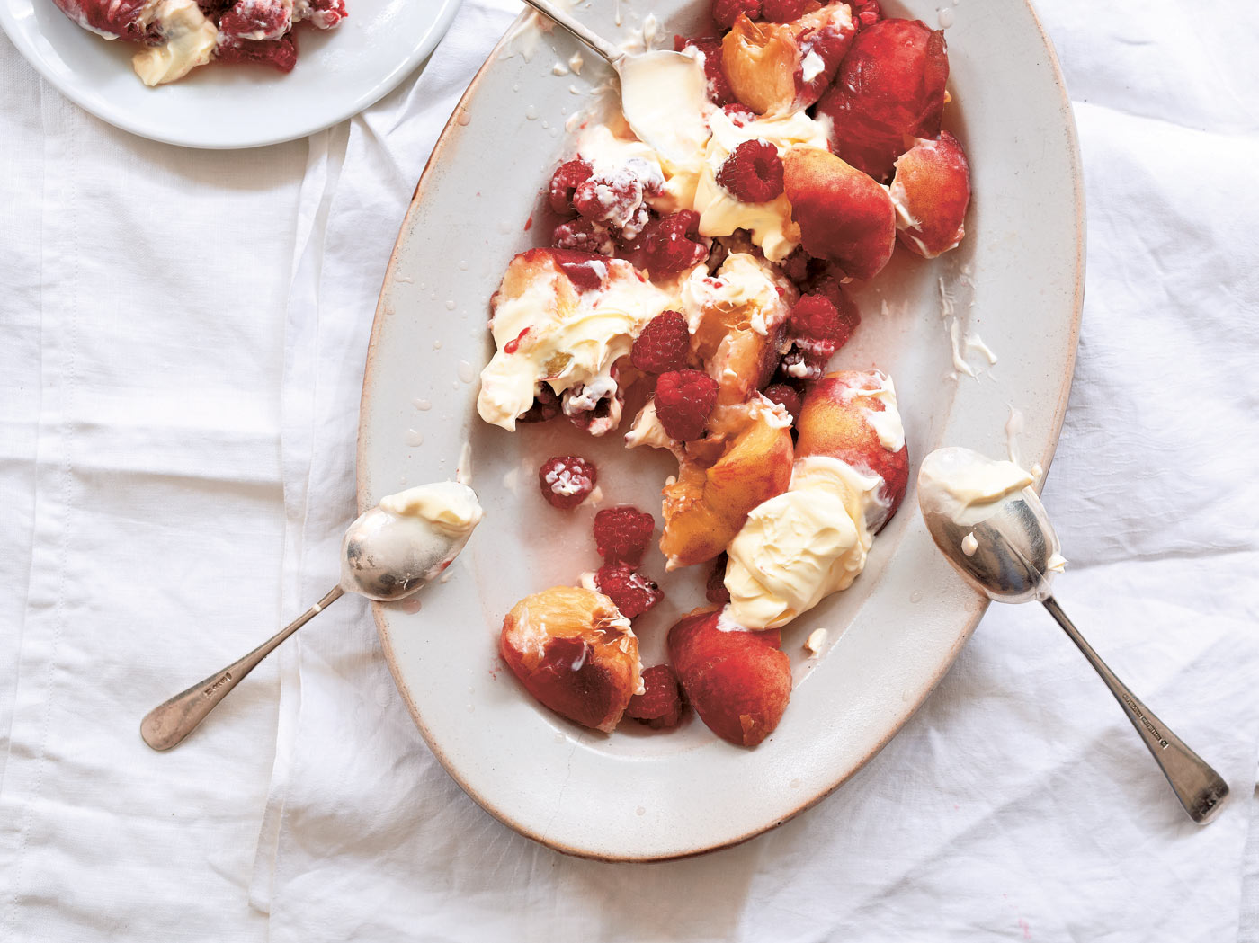 City Style and Living Magazine Ducksoup Peaches Raspberries & Creme Fraiche-pic