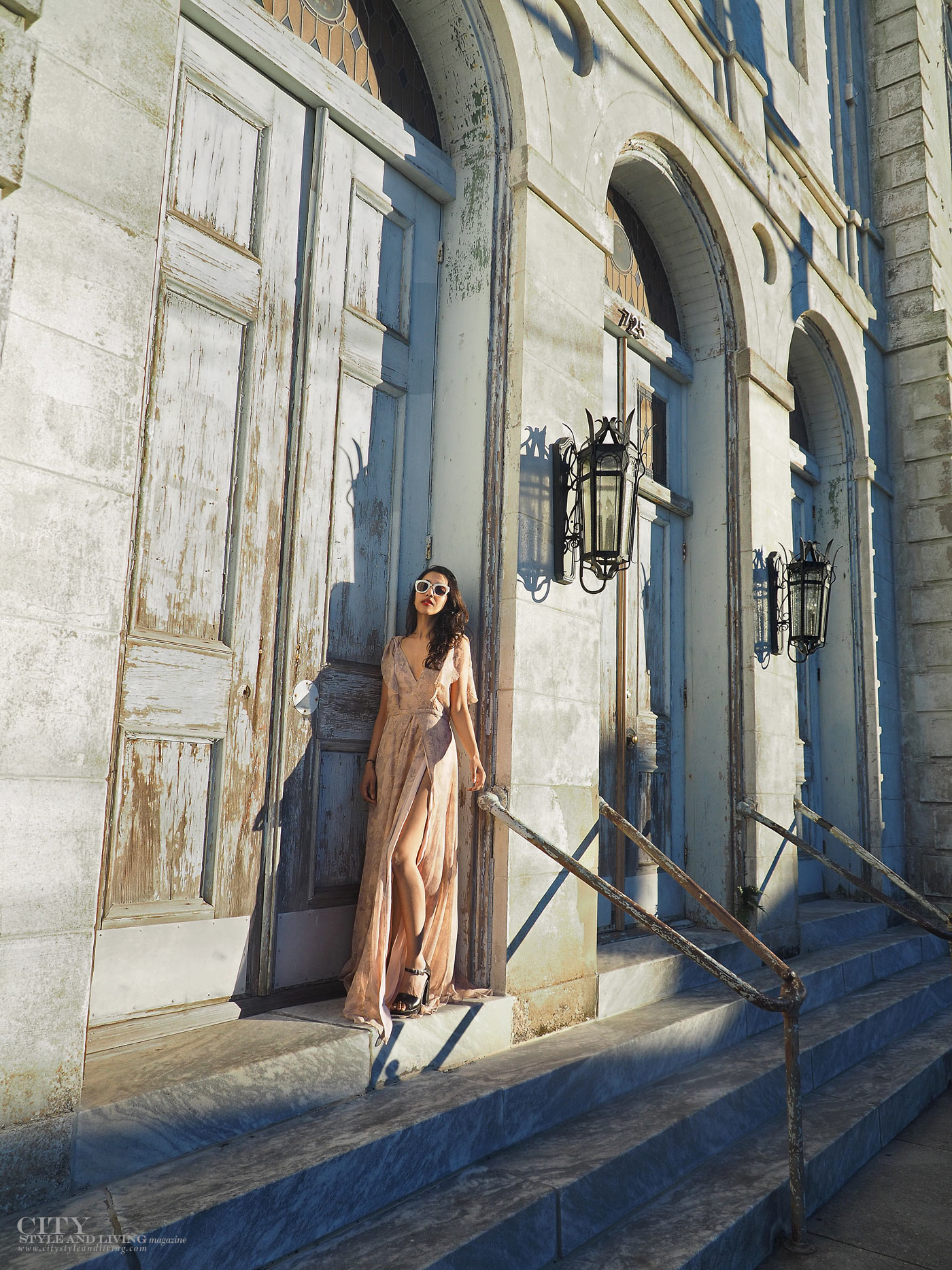City style and living magazine The Editors Notebook style fashion blogger Shivana Maharaj new orleans jetset diaries marigny opera house romantic jetset diaries dress golden hour