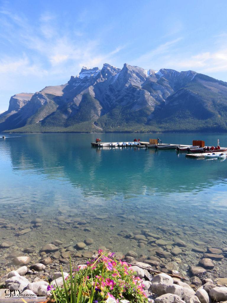 City Style and Living Magazine banff Travel Lake Minnewanka boat