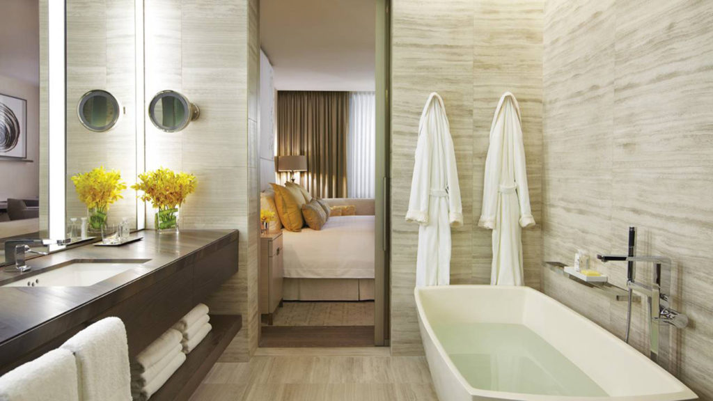 City Style and Living Magazine Travel Hotels The Four Seasons Toronto Bathroom and living room