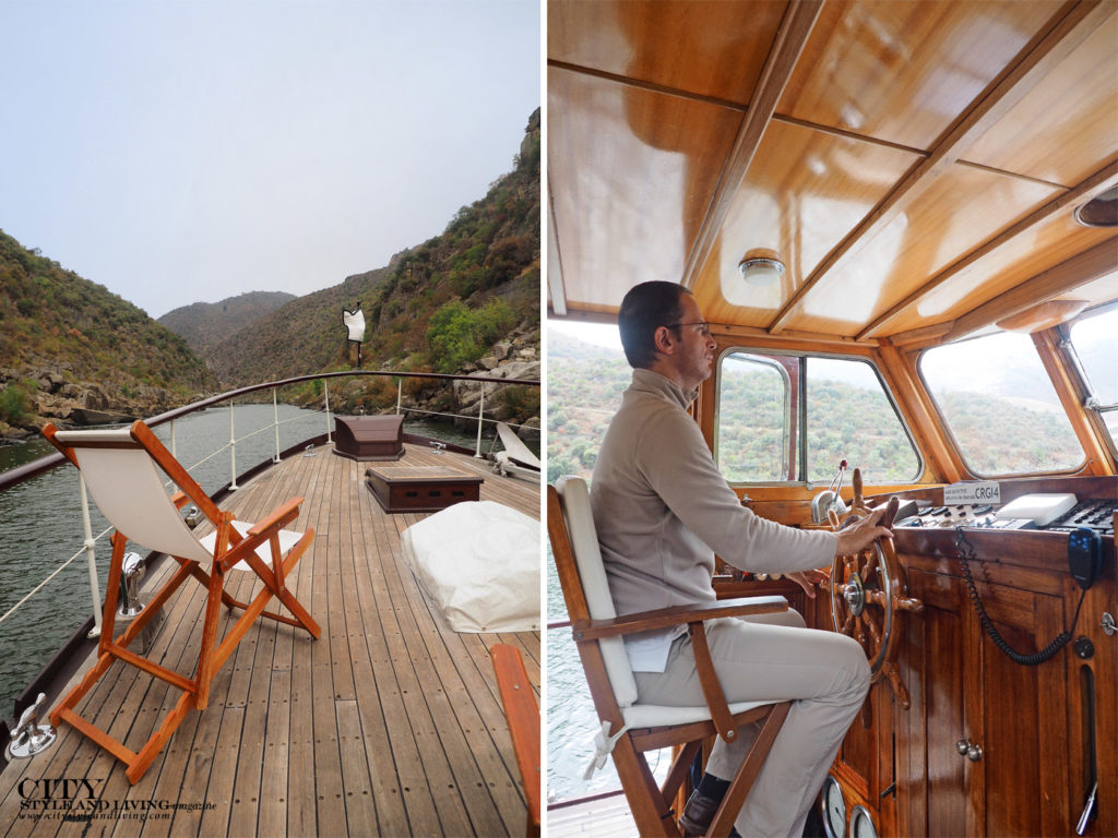 City Style and Living Magazine Travel Portugal Pipa Douro Porto Vintage Wine Travel Deck and Captain Nuno driving