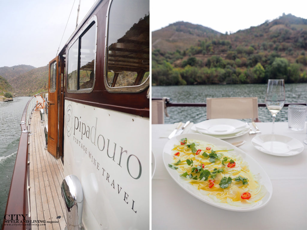 City Style and Living Magazine Travel Portugal Pipa Douro Porto Vintage Wine Travel exterior deck and lunch