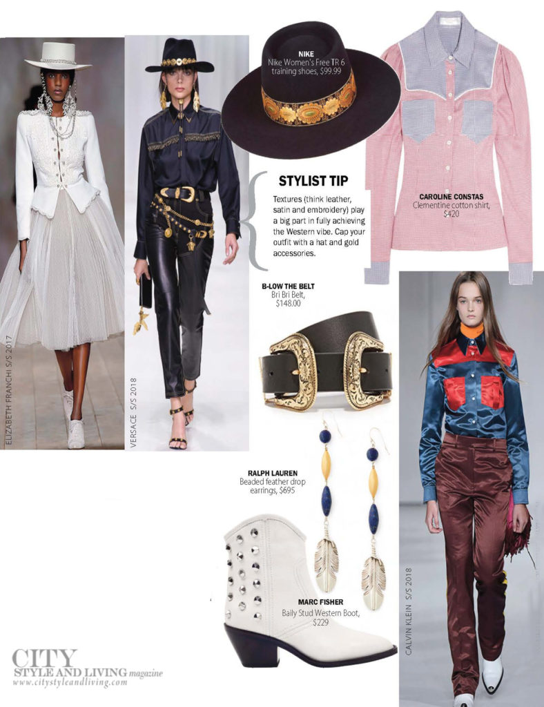 City Style and Living Magazine Fashion Summer 2018 Urban Cowboy