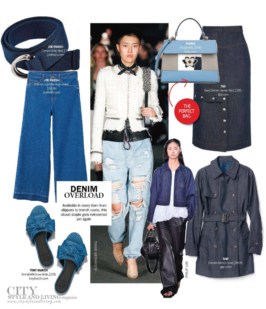 City Style and Living Magazine Fashion Denim chambray for Summer 2018