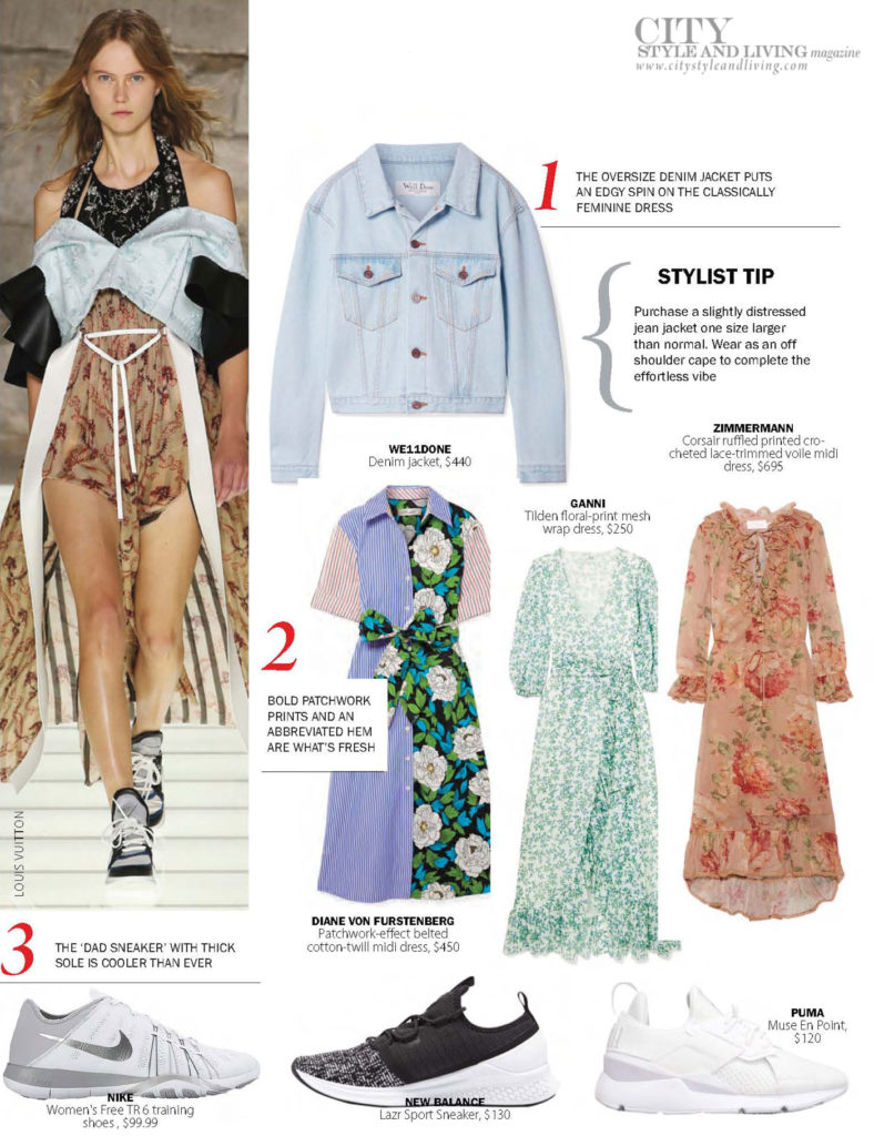 City Style and Living Magazine Fashion Summer 2018 Summer Dress and Sneakers