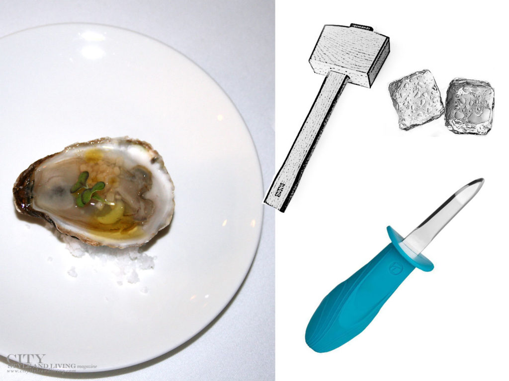 City Style and Living Magazine oyster mignonette and oyster knife