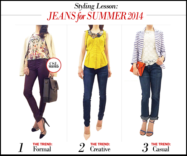 Styling ideas for summer jeans. The best jeans of summer 2014.