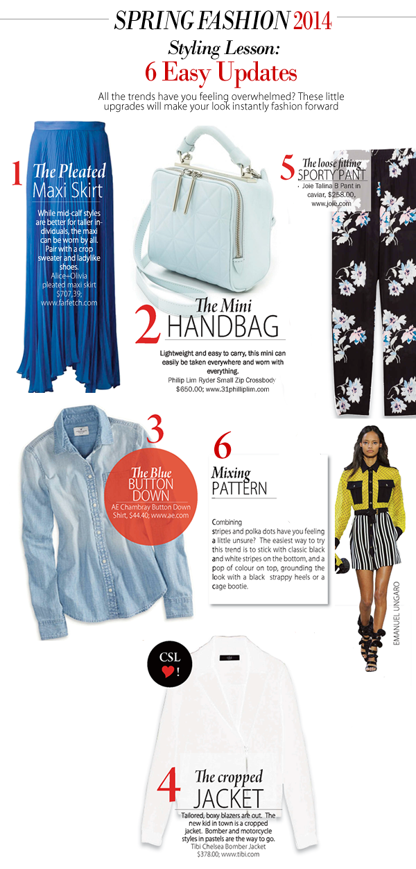 City STyle and Living Magazine fashion Spring 2014