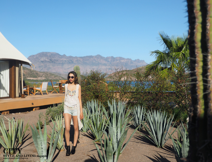 City style and living magazine style fashion blogger loreto mexico loreto desert villas palmar glamping tent