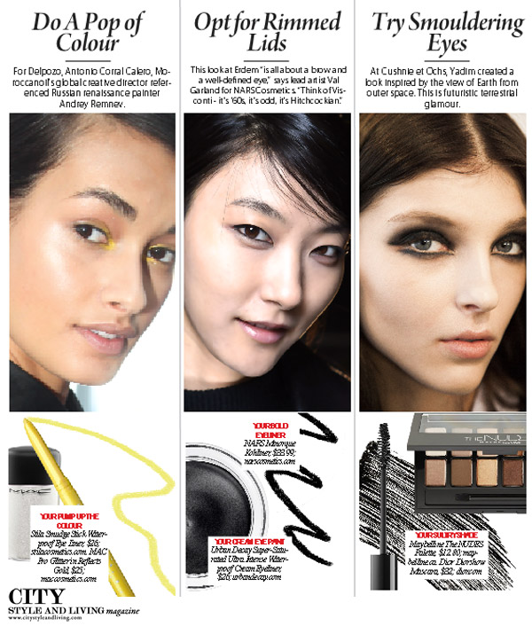 City Style and Living MAgazine Eye Makeup Fall 2015 beauty trends
