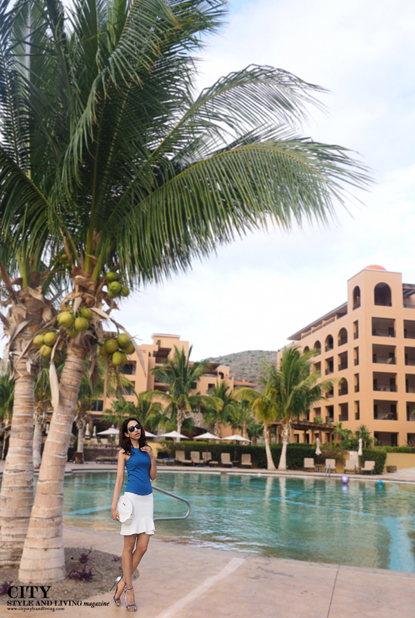 City style and living magazine style fashion blogger Calgary villas palmar at the islands of loreto mexico pool bcbg max azria