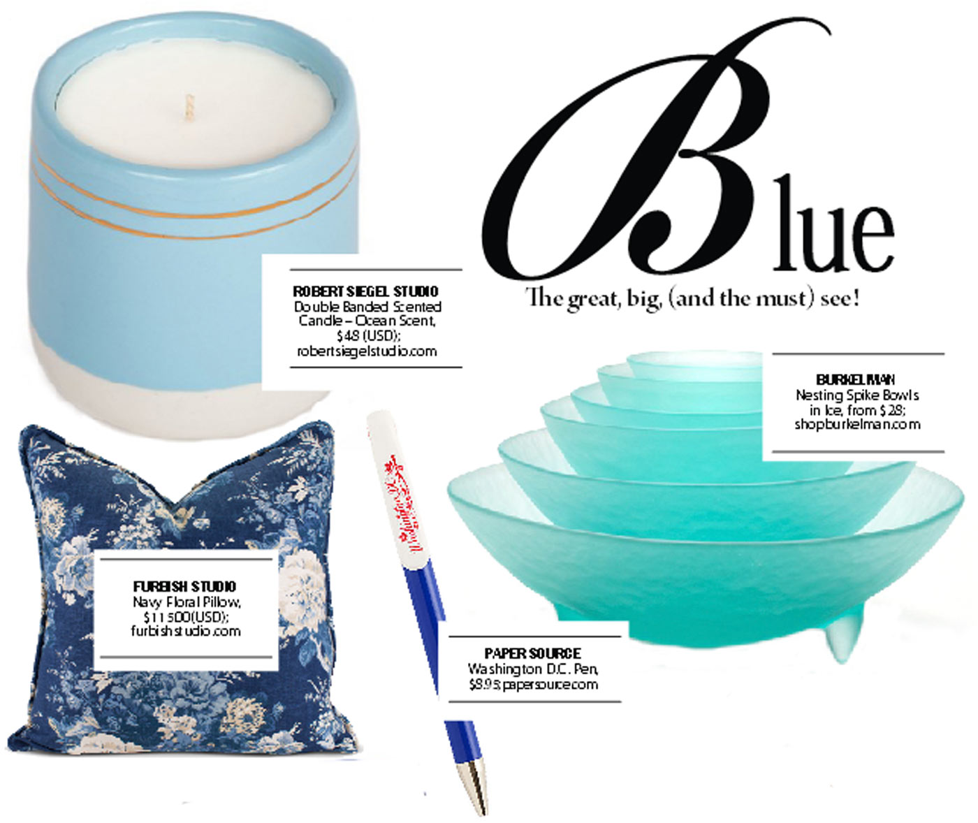 city style and living magazine gift guide blue 2