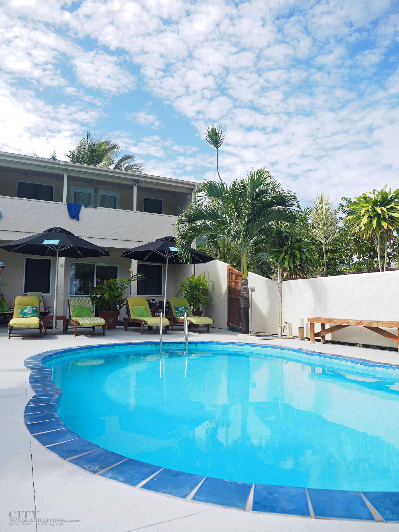 City Style and Living Magazine Travel Cook Islands Coral Sands Apartments Pool