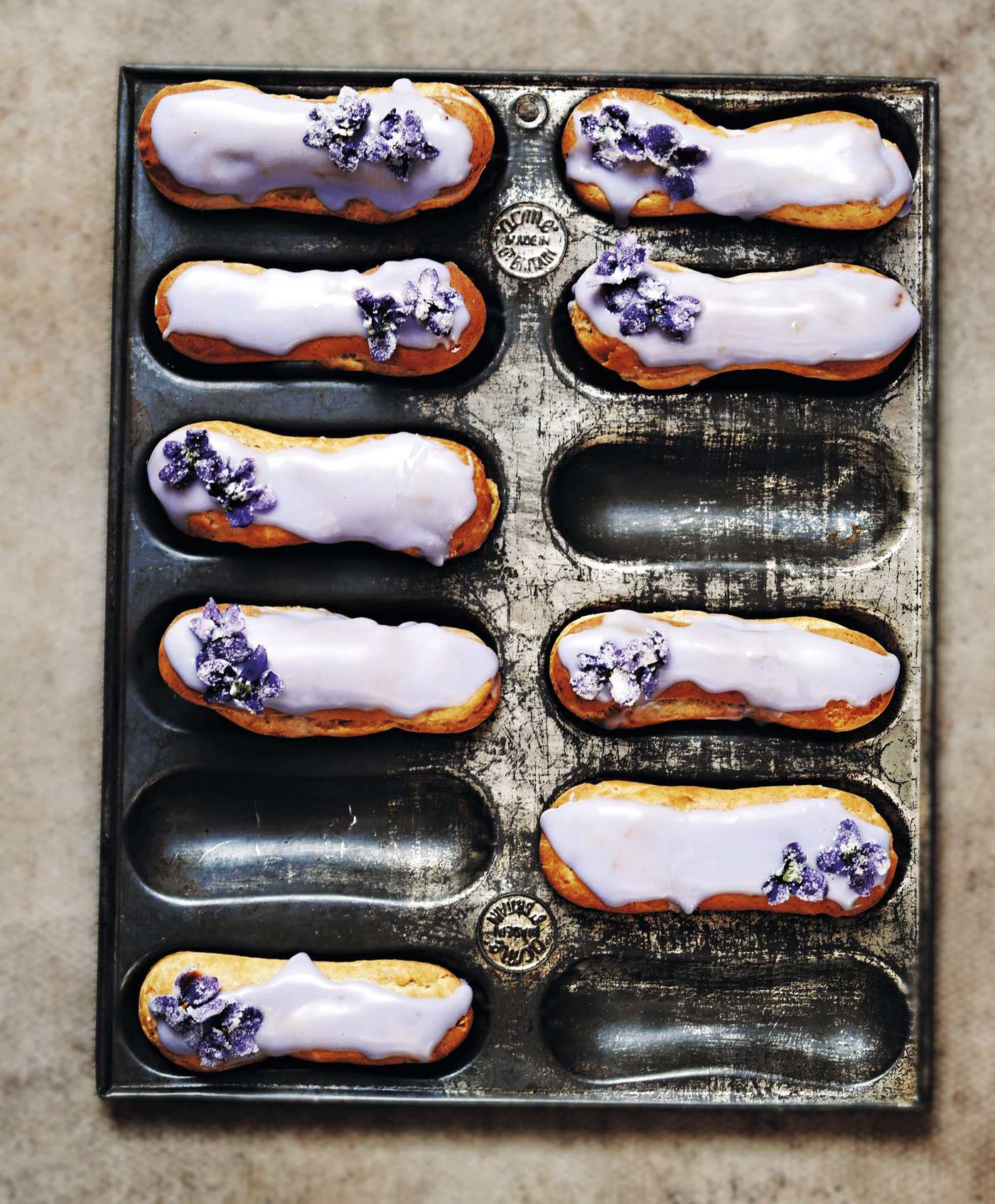 City Style and Living Magazine made with love recipe book violet eclairs finished