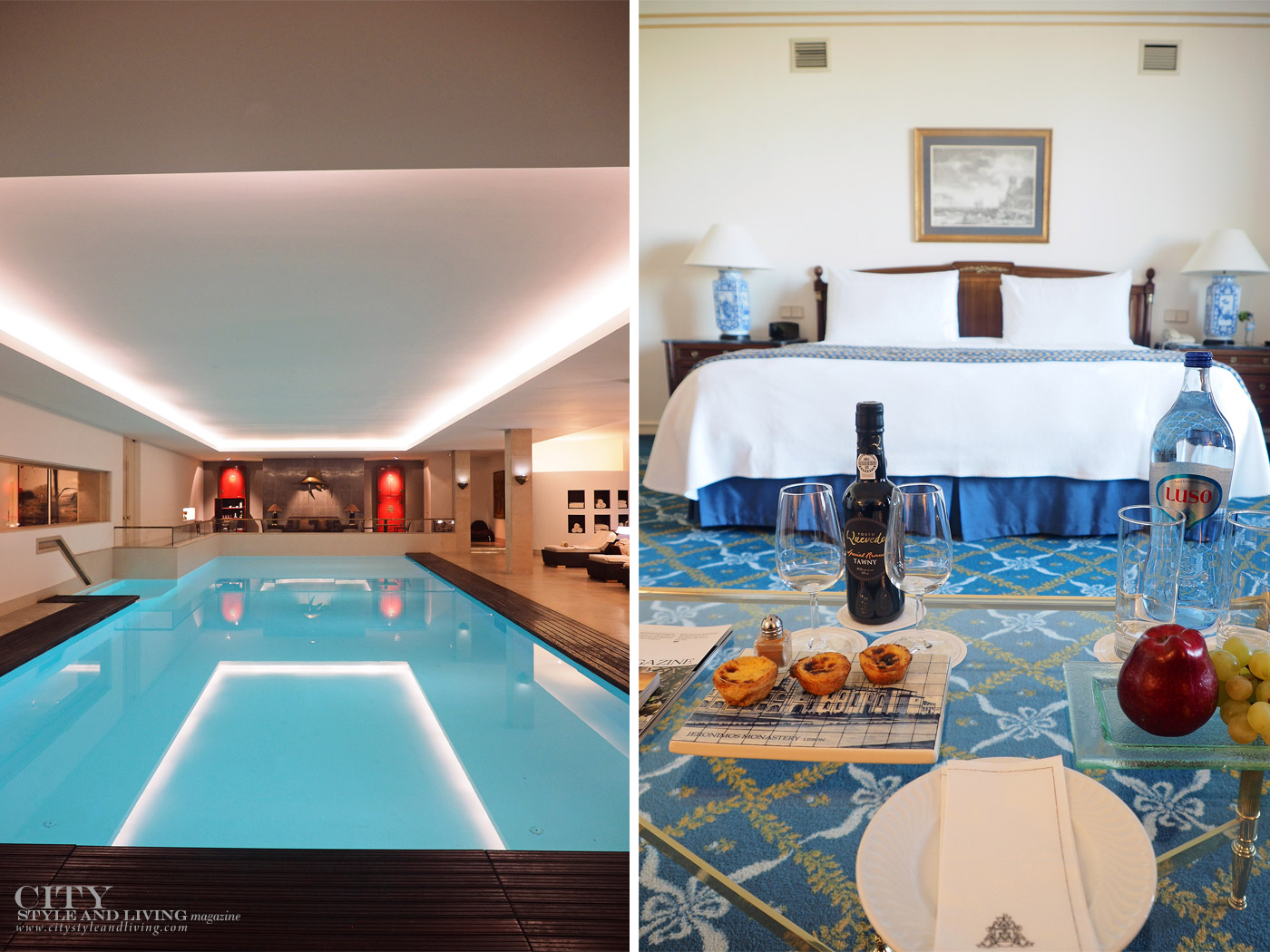 City Style and Living Magazine Travel Portugal Four Seasons Hotel Ritz Lisbon Pool and inside room