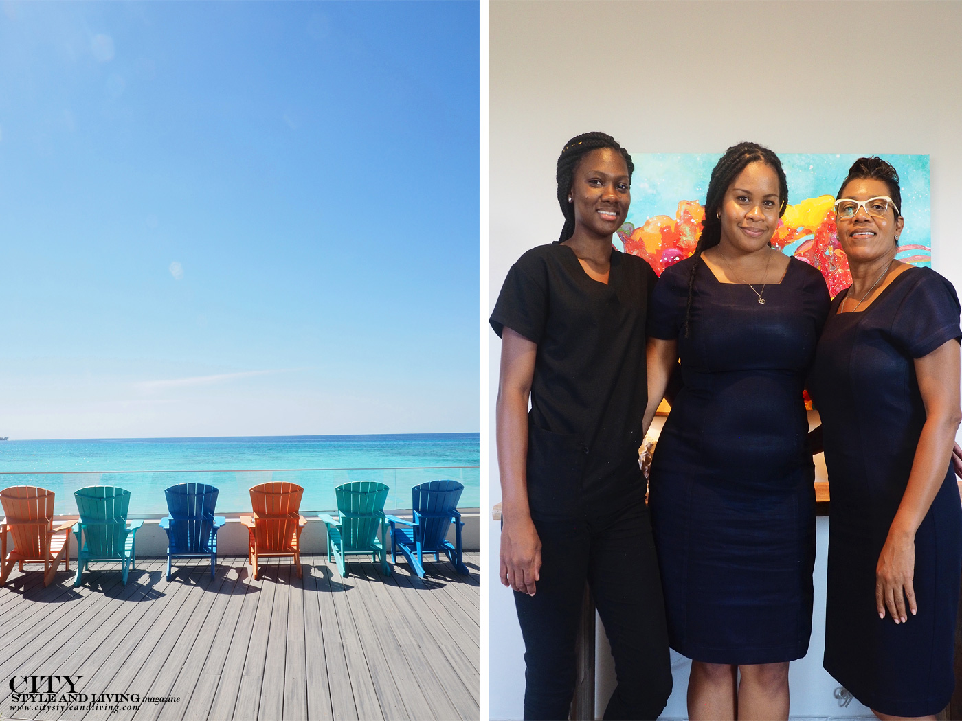 City Style and Living Magazine Winter 2019 Barbados Sea Breeze hotel Kailash Maharaj deck chairs and spa attendants