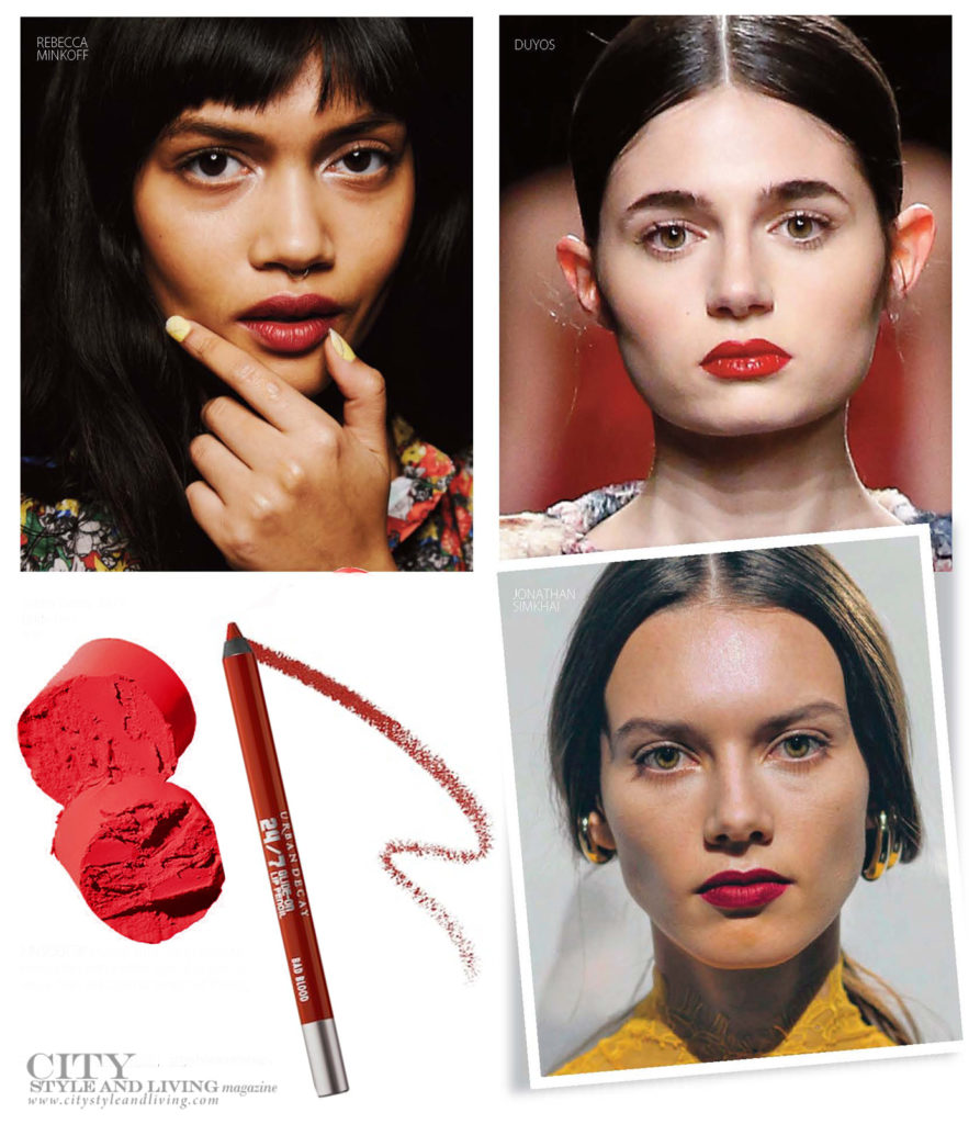 City Style and Living Magazine Winter 2019 Fashion runway beauty The New Garnet Lip 