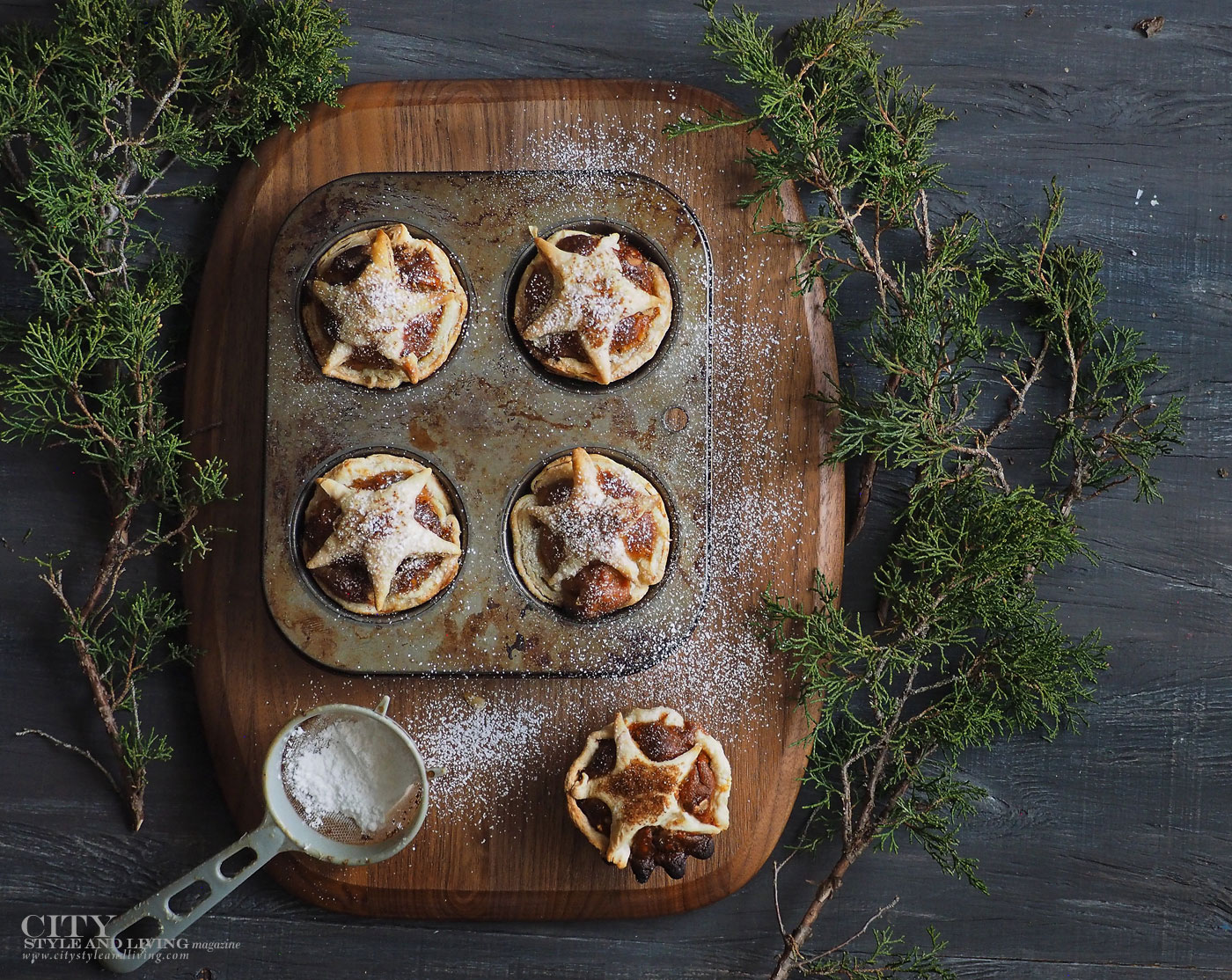City Style and Living Magazine Winter Holiday baking shortcuts Mincemeat Tarts