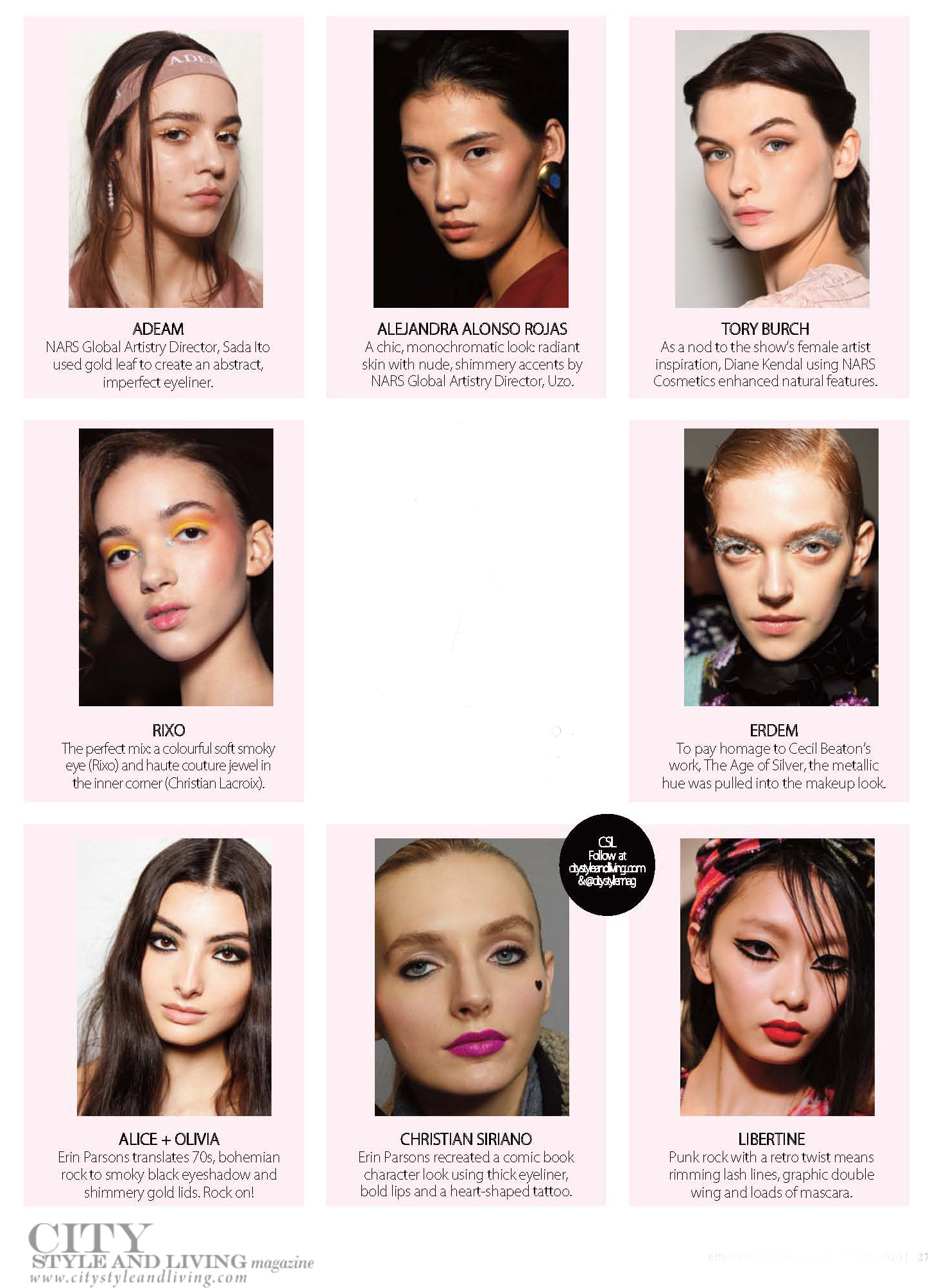 City Style and Living Magazine Fall 2020 9 Easy At Home Beauty Looks