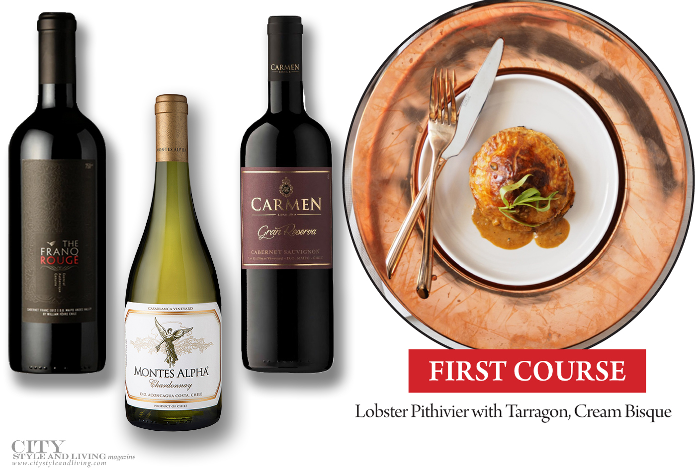 City Style and Living Winter 2021 Celebrate with these Food and Chilean Wine Pairings First Course Chilean